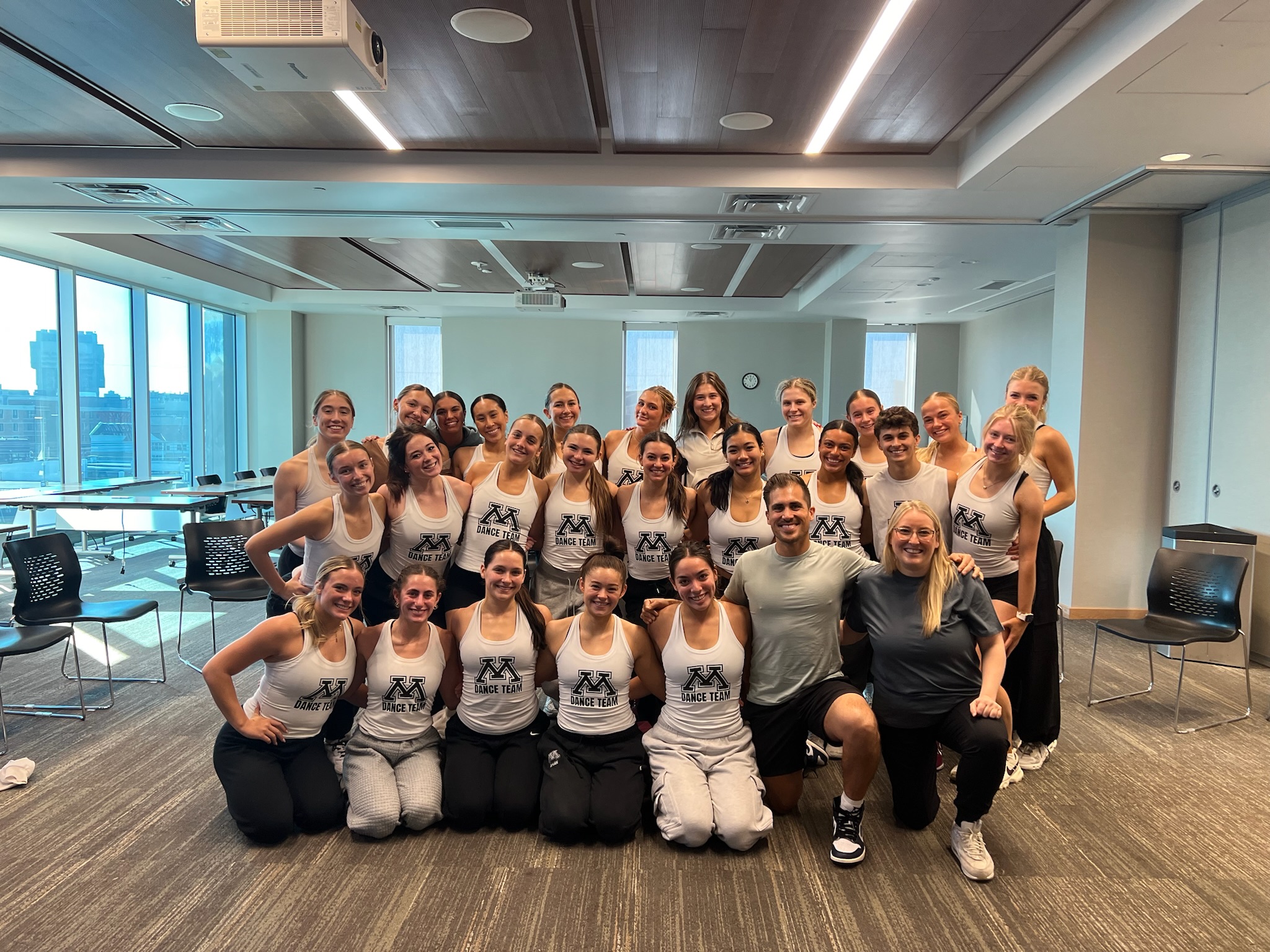 James Silvas with dance team